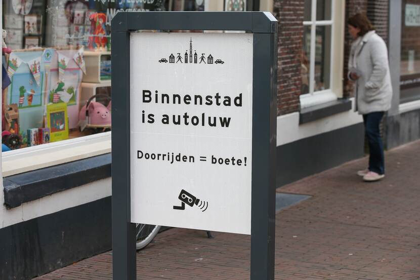 De binnenstad van Amersfoort is autoluw