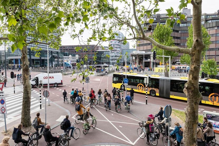 Verkeer in centrum Utrecht